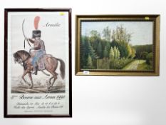 Henry Harold : Rural path, oil on canvas,