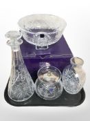 An Edinburgh Crystal fruit bowl, diameter 24.