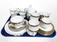 15 pieces of Paragon Athena tea china, 18 pieces of Royal Albert Chantilly tea china,