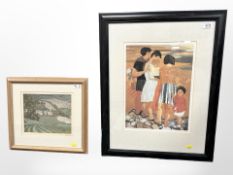 After Claudia Williams : A Family of Five, reproduction in colours, numbered 111/200,