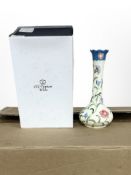 18 matching Old Tupton Ware pottery slender neck vases, height 20cm, all boxed.