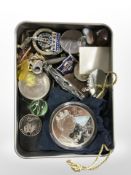 A group of coins including 2022 Crown commemorating 70th year of Queen Elizabeth II's reign,