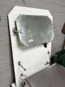 A 20th century bathroom wall mirror,