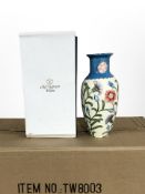 12 matching Old Tupton Ware pottery baluster vases, height 21.5cm, all boxed.