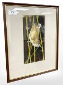 George Skelton (British, Contemporary) : Study of a bird, watercolour,