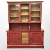 A contemporary painted kitchen dresser,