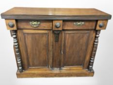 A Victorian mahogany double door sideboard,