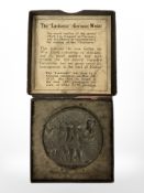A Lusitania medal, in box.