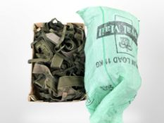 A quantity of military DPM harnesses.