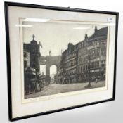 Joseph Henry Kirsop (1886 - 1981) : Sandhill, Newcastle-upon-Tyne, drypoint etching,