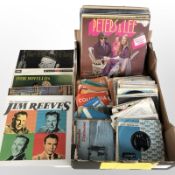 A quantity of vinyl LP records and 7-inch singles including musicals, compilations, etc.