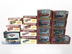 13 various 1:76 scale die-cast buses, including Exclusive First Editions, Atlas Editions, etc,