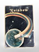 A vintage rainbow down to earth advertising poster, 98cm x 68cm.