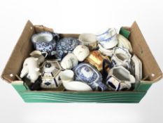 A group of tea wares including Ringtons, Royal Doulton Bunnykins money box,