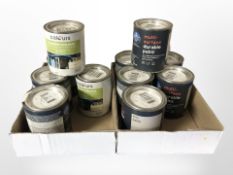 11 750ml tins of Good Home paint.