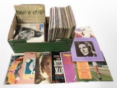 A quantity of vinyl LP records including musicals and compilations, etc.