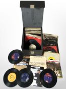 A quantity of vinyl seven-inch singles, including The Steve Miller Band, Bucks Fizz, Adam Ant, etc.