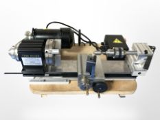 A Taig Tools lathe spindle.