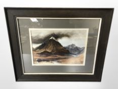 G Taylor (20th century) : Mountainous landscape, watercolour, 21cm x 30cm, signed and dated '84.
