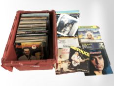 A collection of vinyl LP records and box sets, including The Smiths, Cliff Richard,