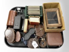 A good collection of camera accessories and parts including a set of Rolleinair Franke & Heidecke
