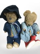 A Paddington teddy bear plus one other.