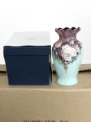 12 matching Old Tupton Ware pottery flared rim vases, height 19cm, all boxed.