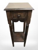 A contemporary hardwood telephone stand,