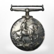 A First World War British War Medal, named to 204482 PTE. J. Lashlie, Durham Light Infantry.