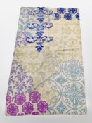 A Kashmiri chain stitch throw,