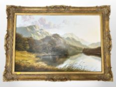 Andrew Grant Kurtis : Mountainous Landscape, oil on canvas, 75cm x 50cm.