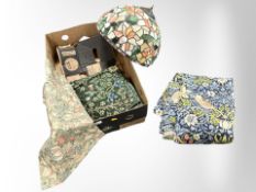 A Tiffany-style leaded glass pendant light shade,