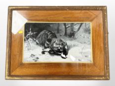 Archibald Thorburn (1860 - 1935) : A Scottish Wild Cat and prey,