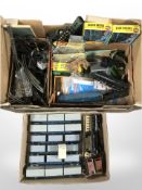 A quantity of rolling stock air fix railway modelling components, scenery, N gauge track, etc.