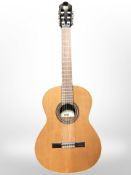 A Spanish Alhambra classical guitar.