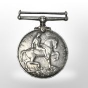 A First World War British War Medal, named to S. S. 100563 J. Wallace, L. STO. R. N.