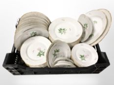 A quantity of Bing & Grøndahl floral-decorated dinner plates.