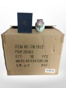 35 matching Old Tupton Ware bulbous pottery vases, height 9.5cm, all boxed.