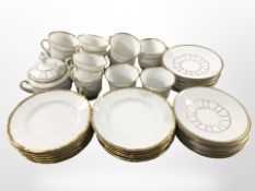 36 pieces of Bing and Grøndahl gilt rimmed tea china.