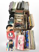 A quantity of vinyl LPs, 78s, and 7-inch singles, pianola rolls,