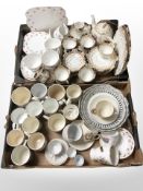 A Heathcote China part tea service, further Warwick part tea service,