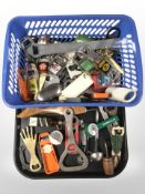 A large quantity of assorted bottle openers.