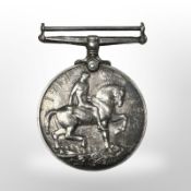 A First World War British War Medal, named to 2038 PTE. W. H.