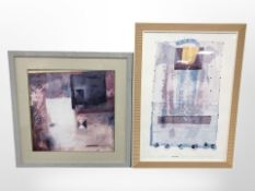 A PG Gravele colour print, overall 195 cm x 78 cm,