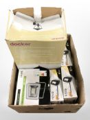 A group of LED flood lights, Good Home wall light, etc.