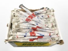 A very large quantity of England flag car pennants.