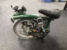 A Brompton folding bike, 9