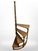 A Chapmans Siesta reproduction spiral library step, height 116cm.