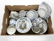 A quantity of German Arzberg blue and white tea and dinner wares.