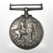 A First World War British War Medal, named to John T. Balls.